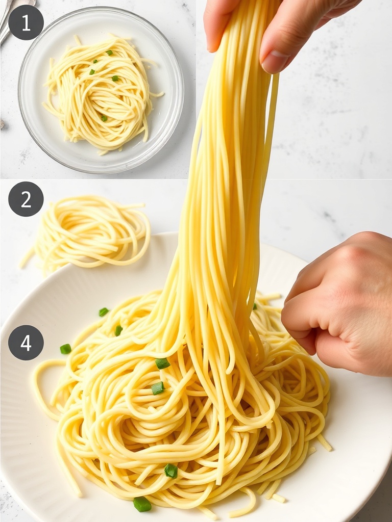 courge spaghetti preparation