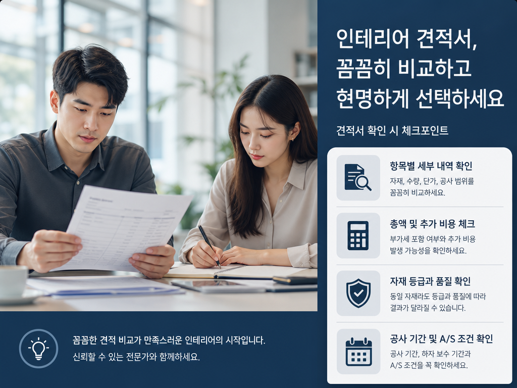 병원 인테리어 비용, 같은 평수에서 견적이 큰 차이를