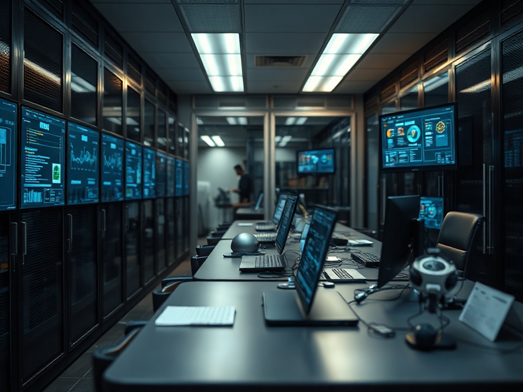 Illustration of a person securing digital devices highlighting the importance of personal cybersecurity consulting
