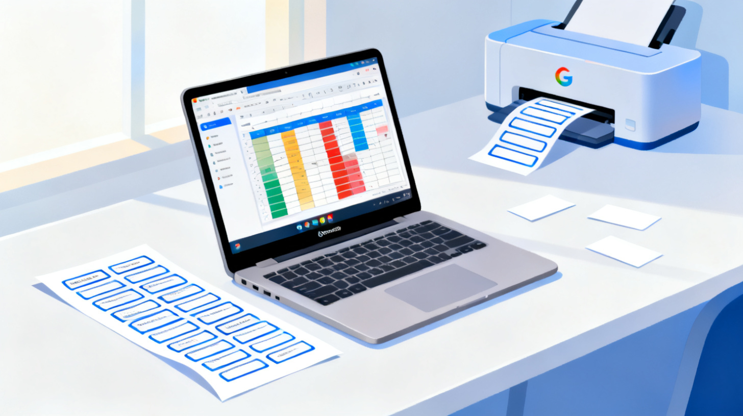 How to Print Labels from Google Sheets on a Chromebook