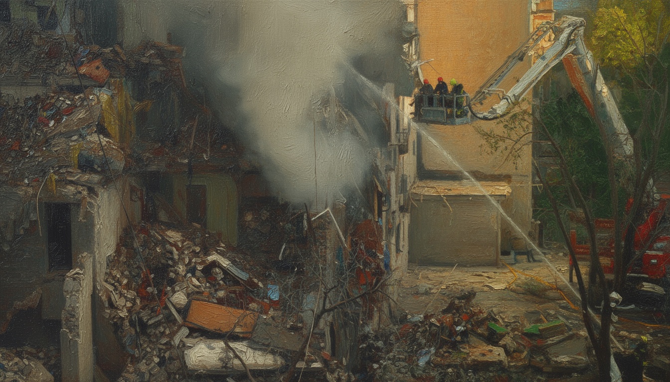 Russian Strike on Kyiv Leaves 13 Dead, Widespread Destruction