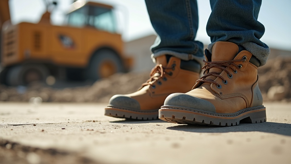 Moisture wicking work socks for hot weather trades on a summer jobsite