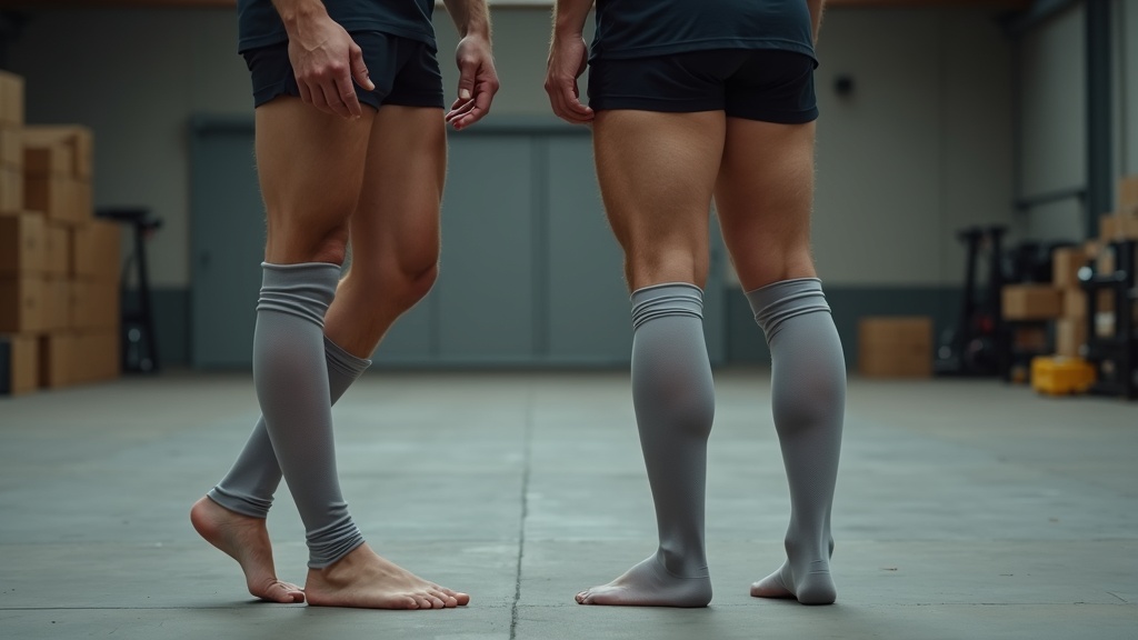 Knee-high vs ankle compression sock coverage comparison