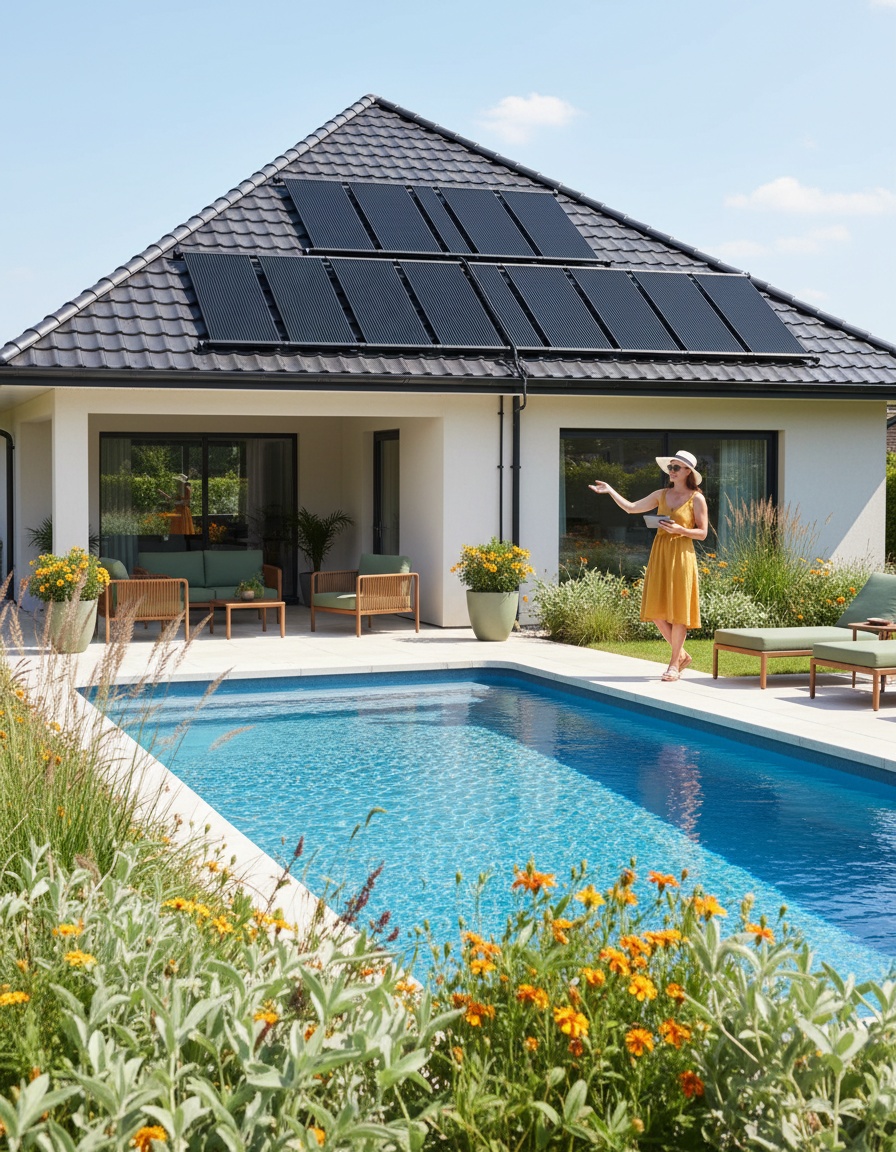 Innovador sistema de climatización solar para piscinas de hasta 18.000 litros