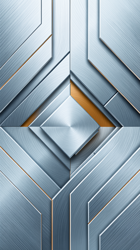 Premium M390 steel metallurgy abstract concept