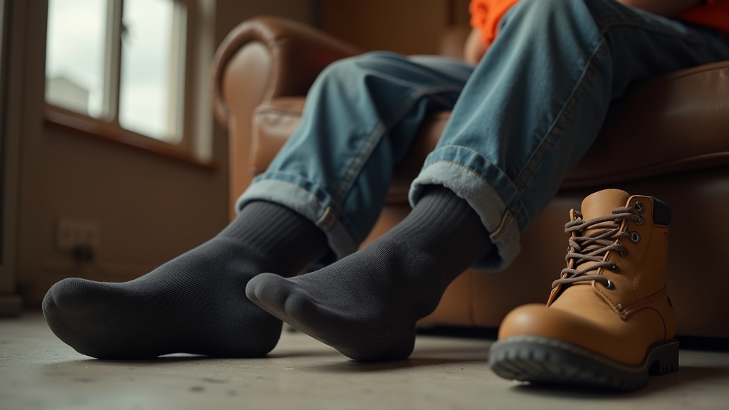 Calcetines de compresión para dormir después de turno largo