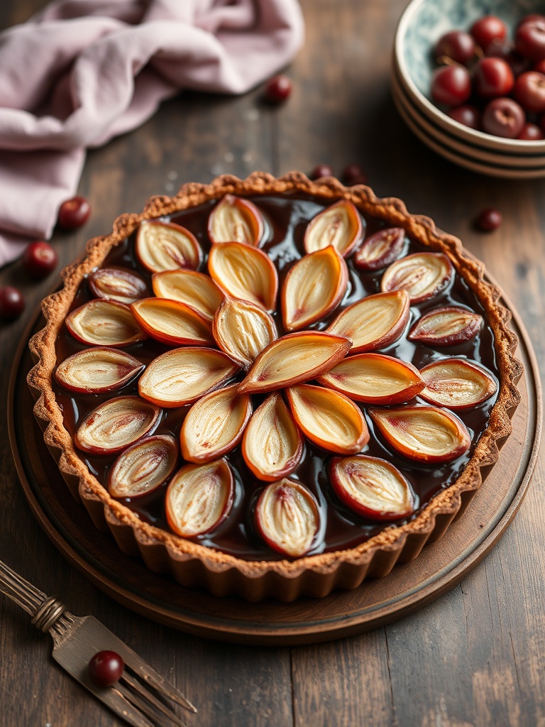tarte aux poires chocolat