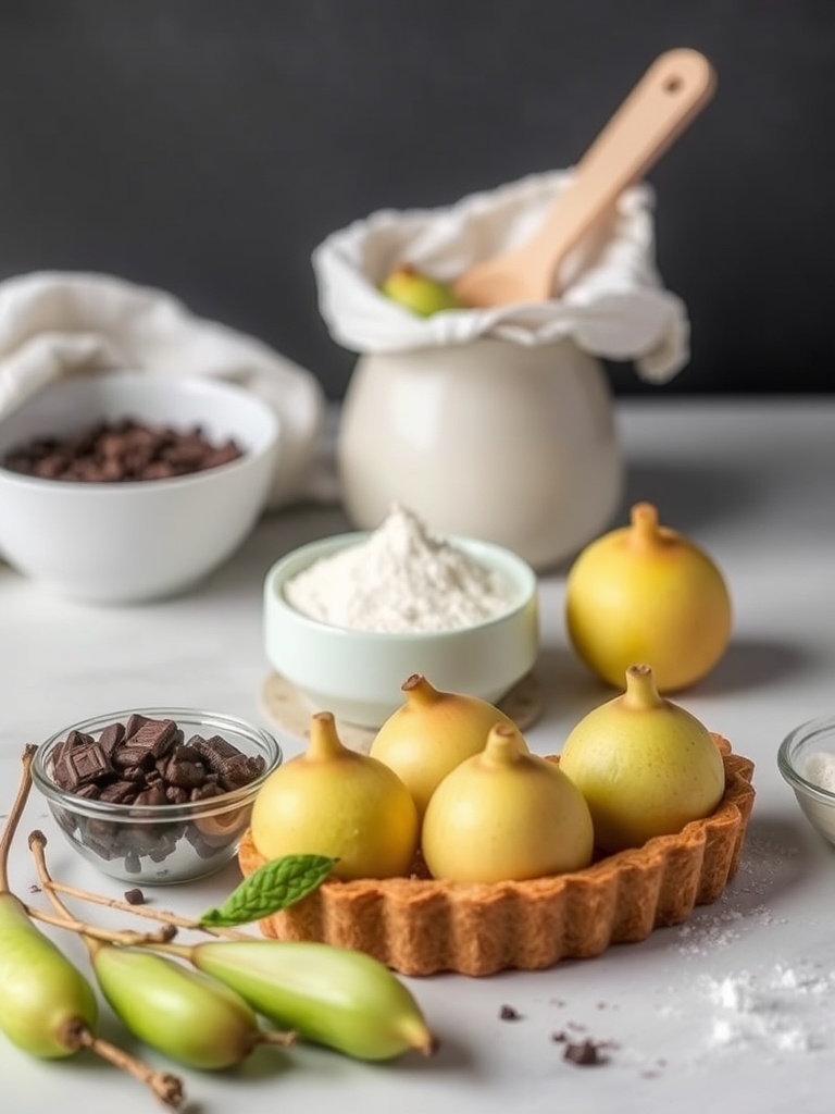 tarte aux poires chocolat ingredients