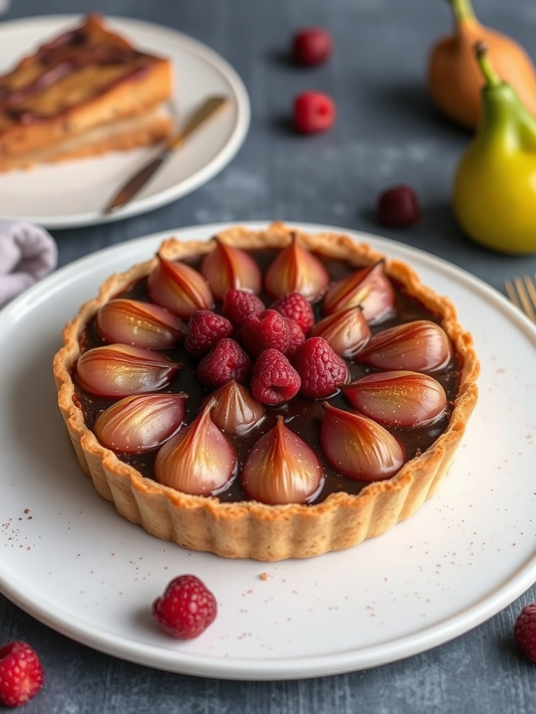 tarte aux poires chocolat