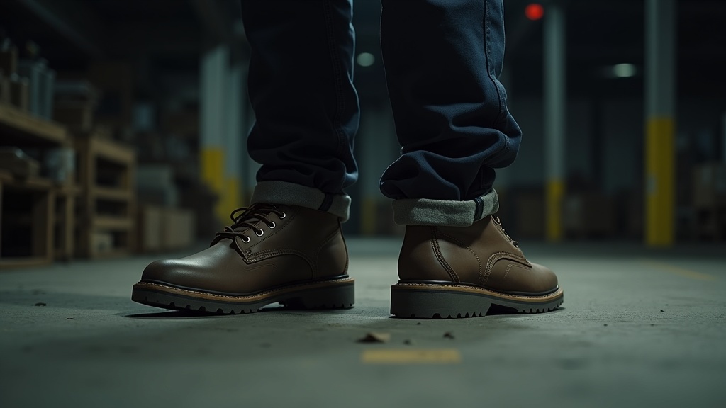 Calcetines para turno nocturno en botas de trabajo