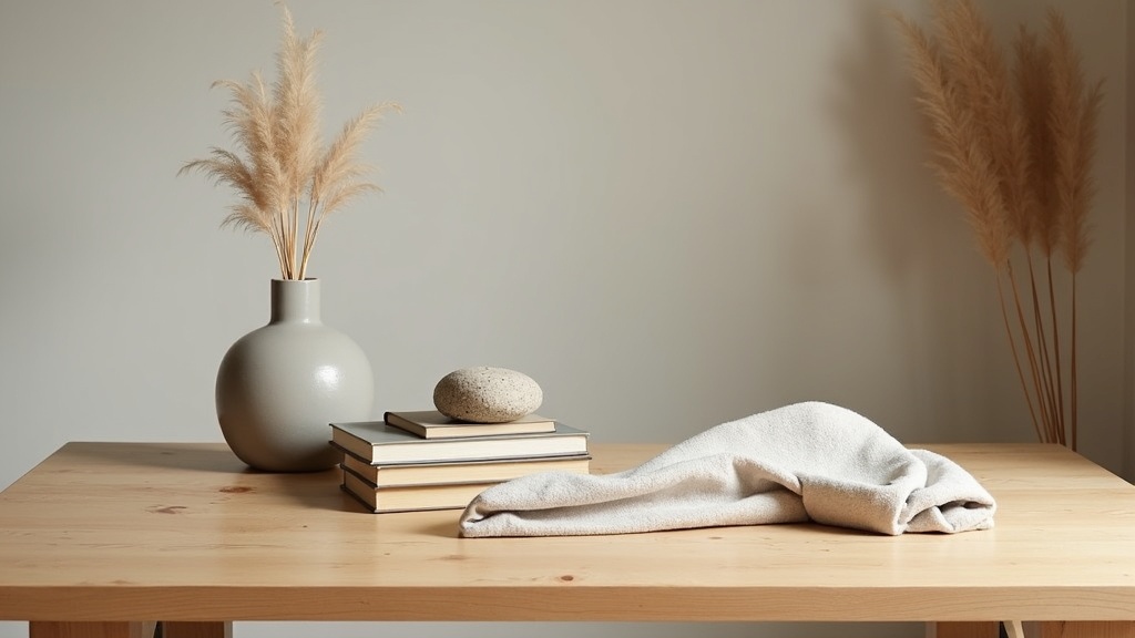 Curated objects ready for bookshelf styling