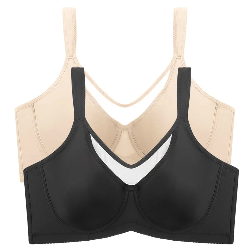 Everyday Comfort Bra in Black, front view