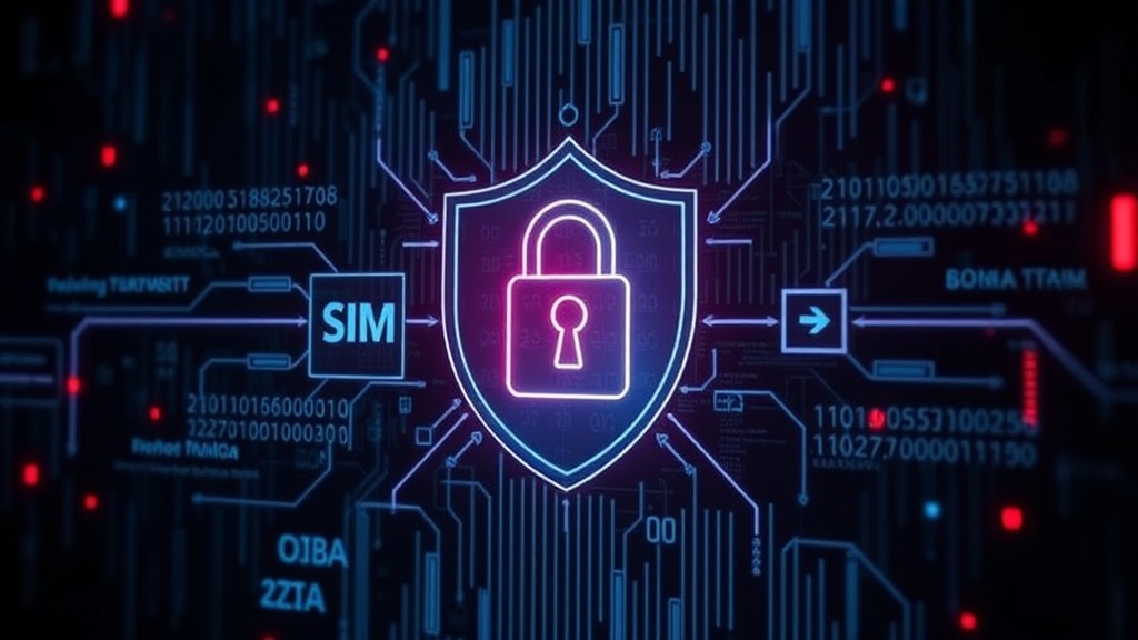 A graphic illustrating the process of SIM-swap fraud and its impact on users