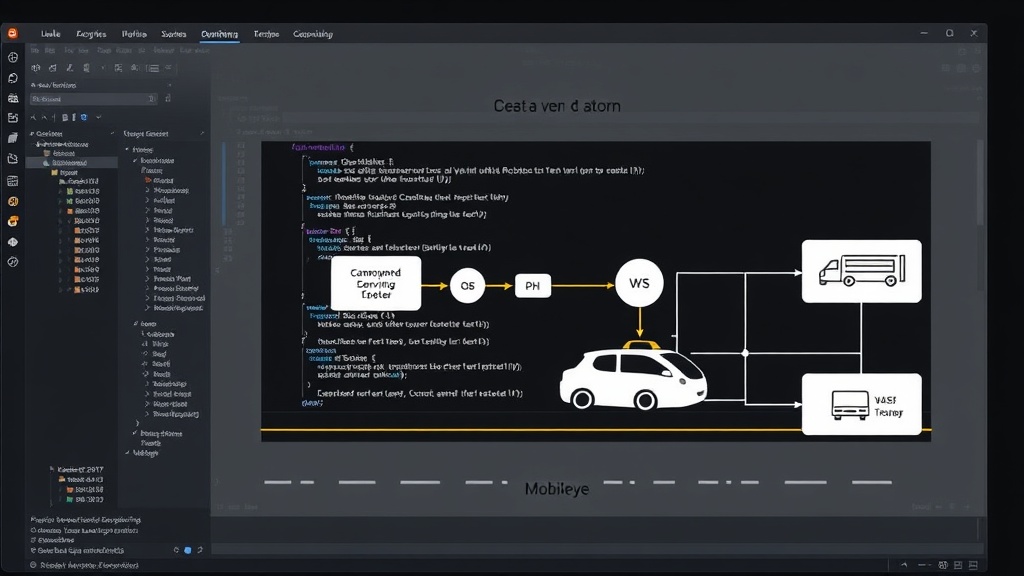 A diagram illustrating Mobileye's camera-centric autonomous driving system architecture.