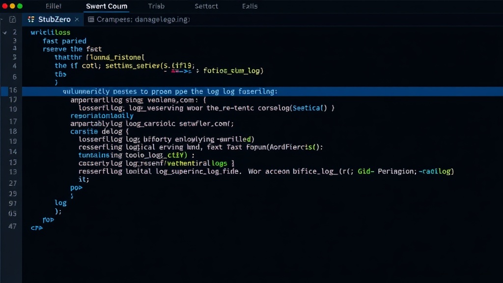 Code snippet demonstrating a simplified representation of the vulnerable log parsing logic