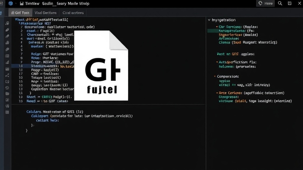 Visual representation of the GIF file structure and its compression parameters being explored.