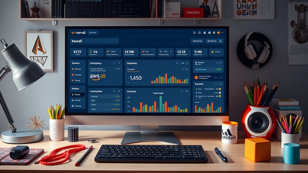 Vercel dashboard showing Kauwa Udd deployment and associated AWS services