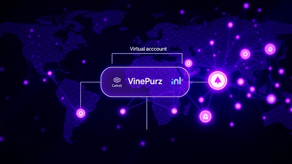 Diagram illustrating OnePurze’s virtual account system for international currency reception