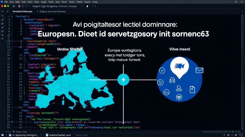 Infographic comparing European digital sovereignty initiatives with global tech powerhouses.