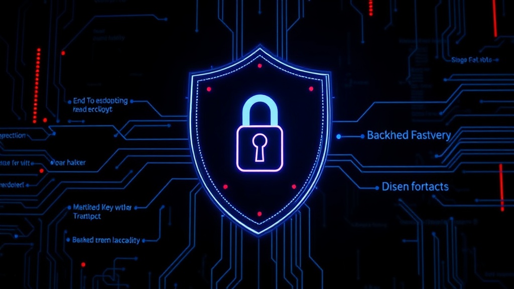 Diagram illustrating Signal's end-to-end encryption and backup key protection mechanism
