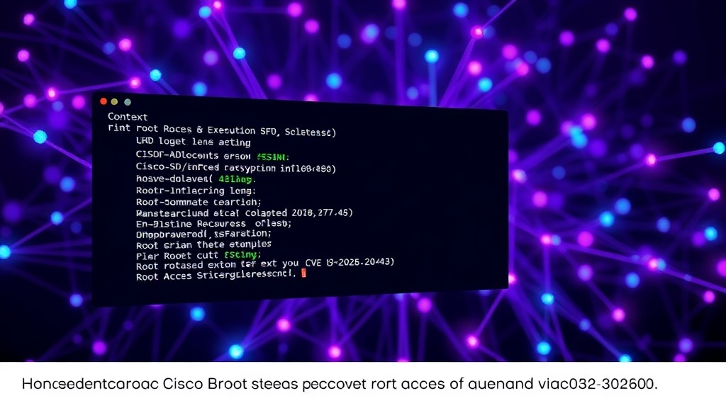 Screenshot of a terminal session showing root command execution on a network device