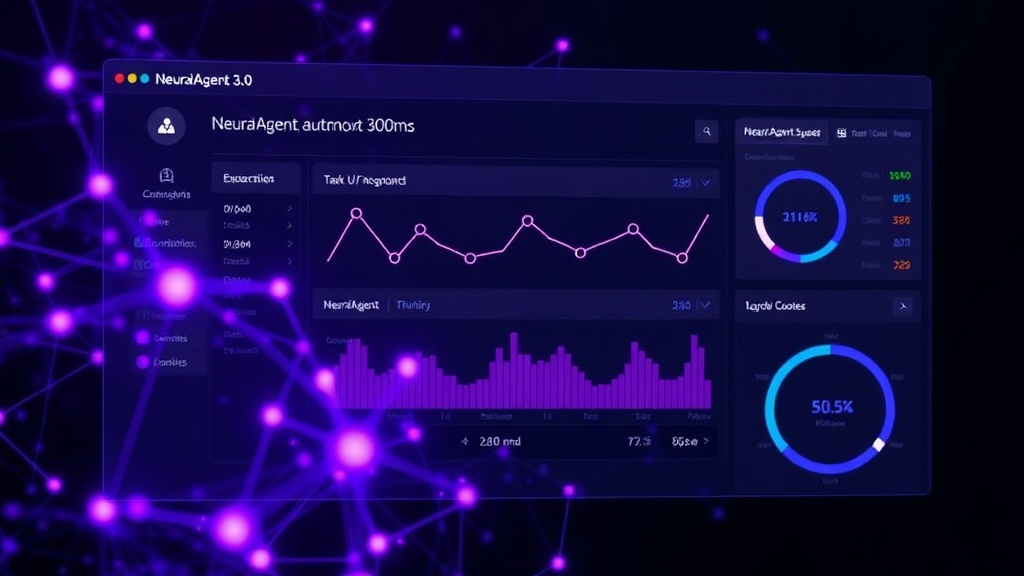 Screenshot of NeuralAgent 3.0 dashboard showcasing task execution speed