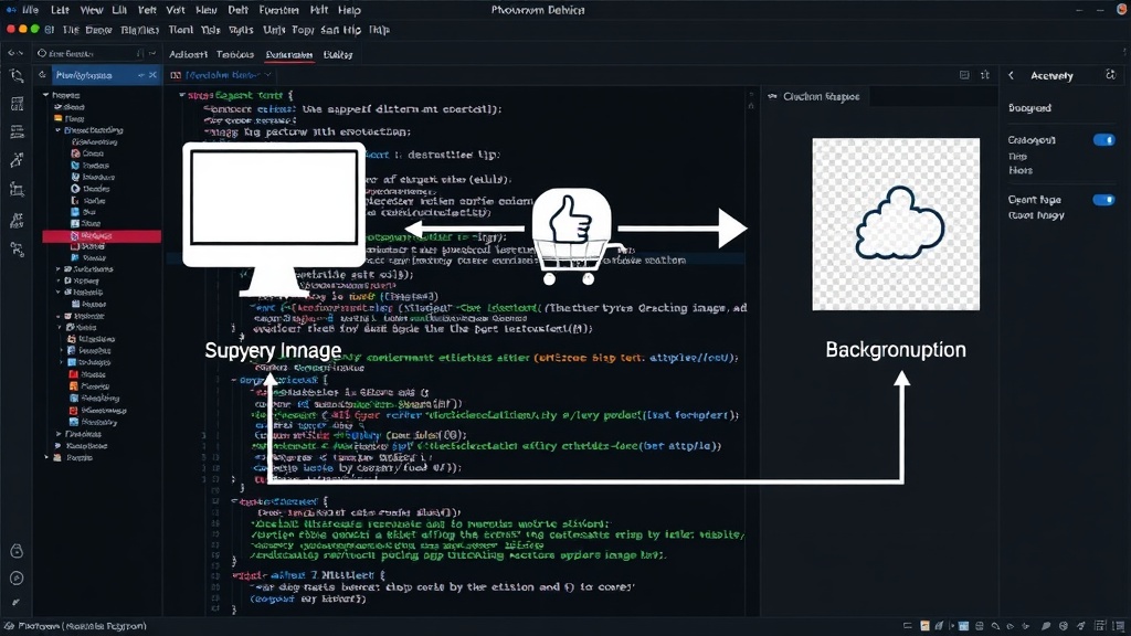 Diagram illustrating the flow of an image from an e-commerce platform through the Photoroom API for background removal