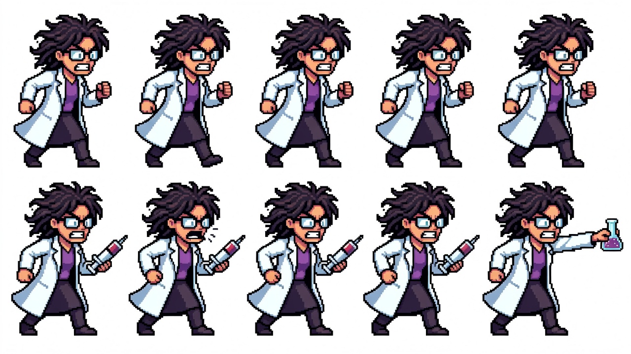 Pharmacist Sprite Sheet (4 / 4)