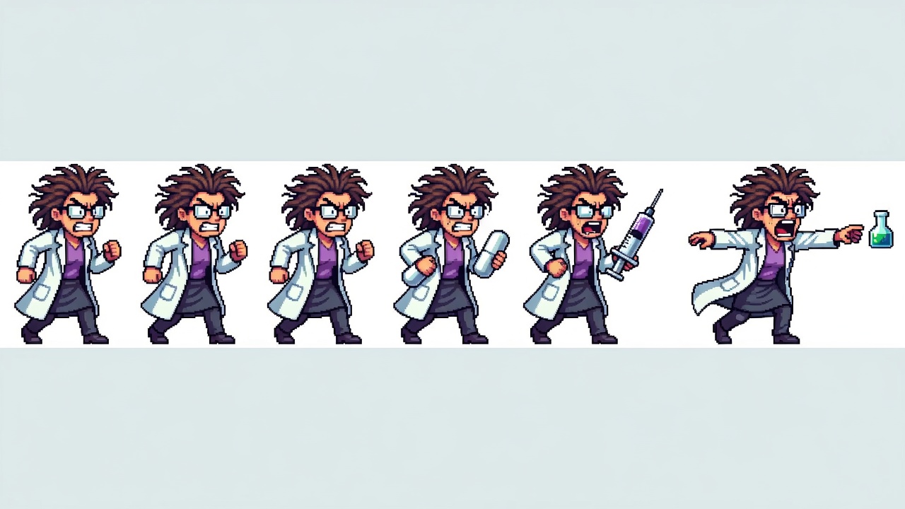 Pharmacist Sprite Sheet (3 / 4)