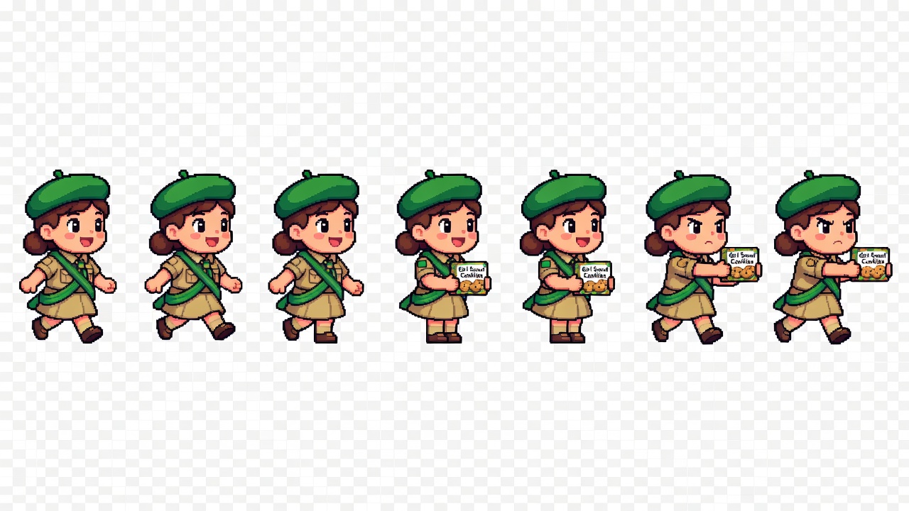 Girl Scout Sprite Sheet (2 / 4)