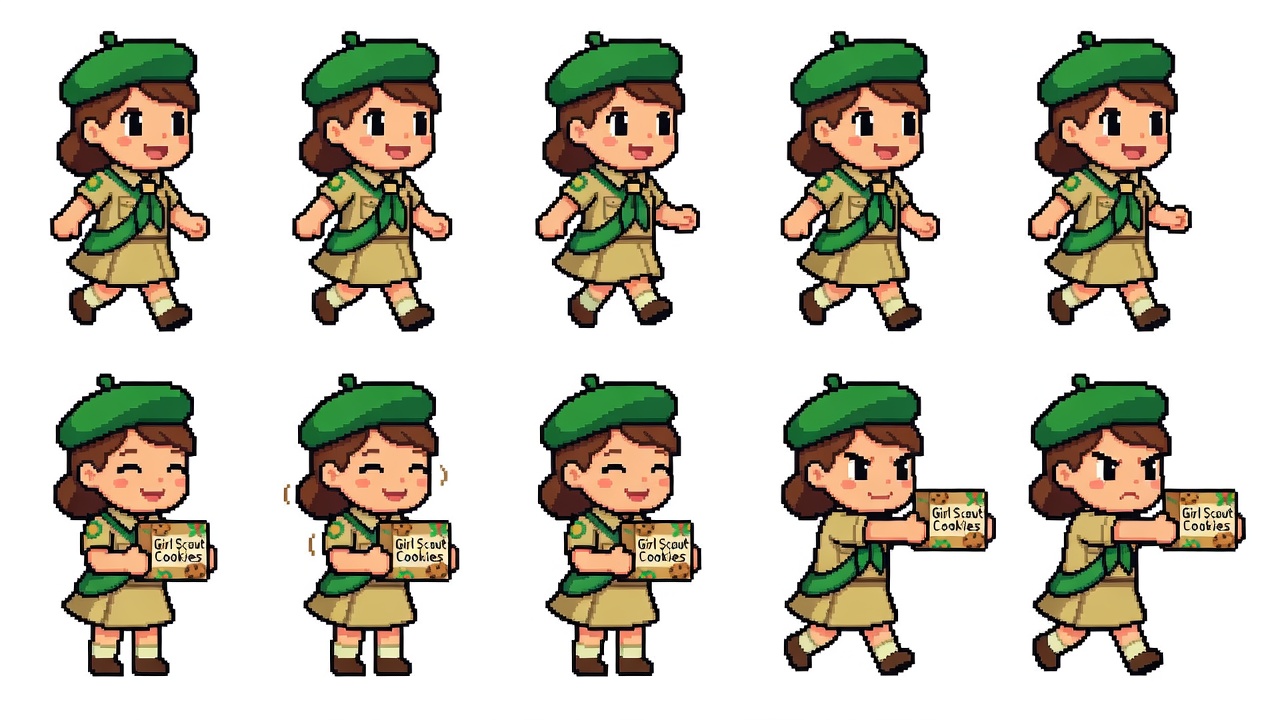 Girl Scout Sprite Sheet (4 / 4)