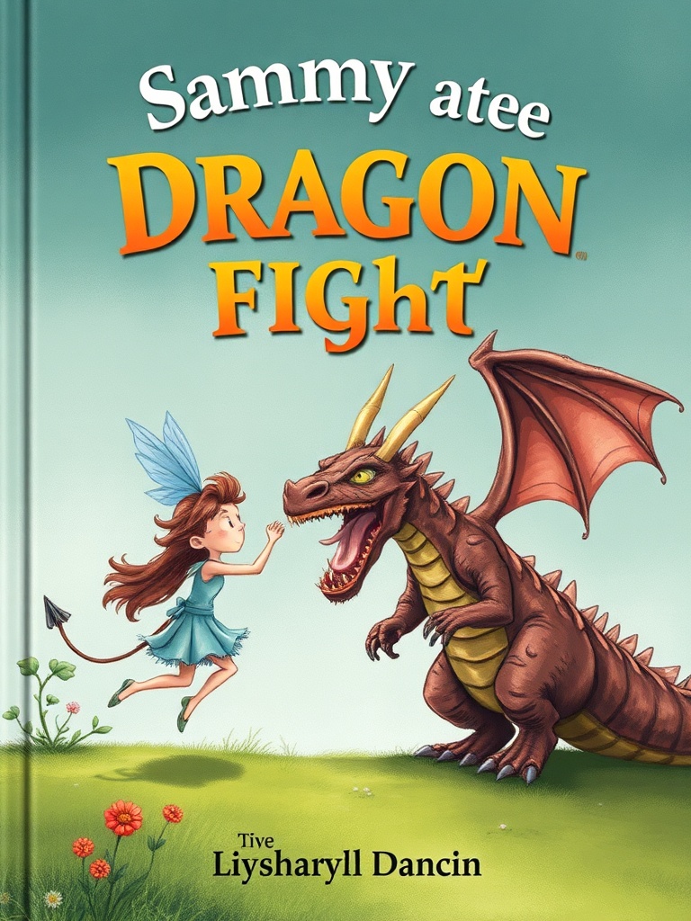 Fairy and dragon fight.