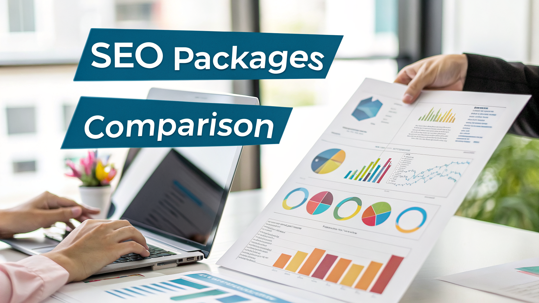 Professional infographic explaining compare seo packages overview