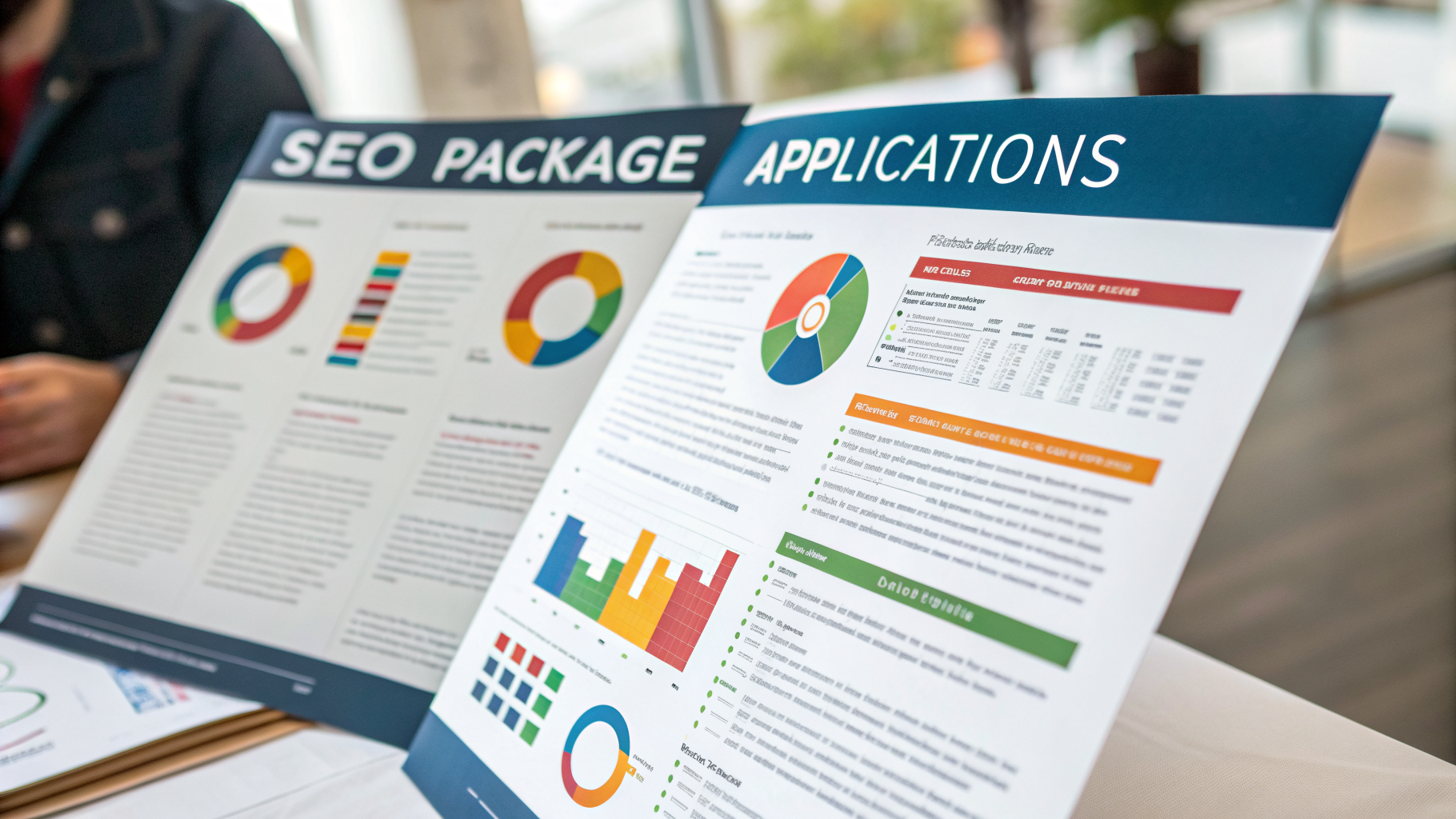 Professional infographic explaining compare seo packages applications