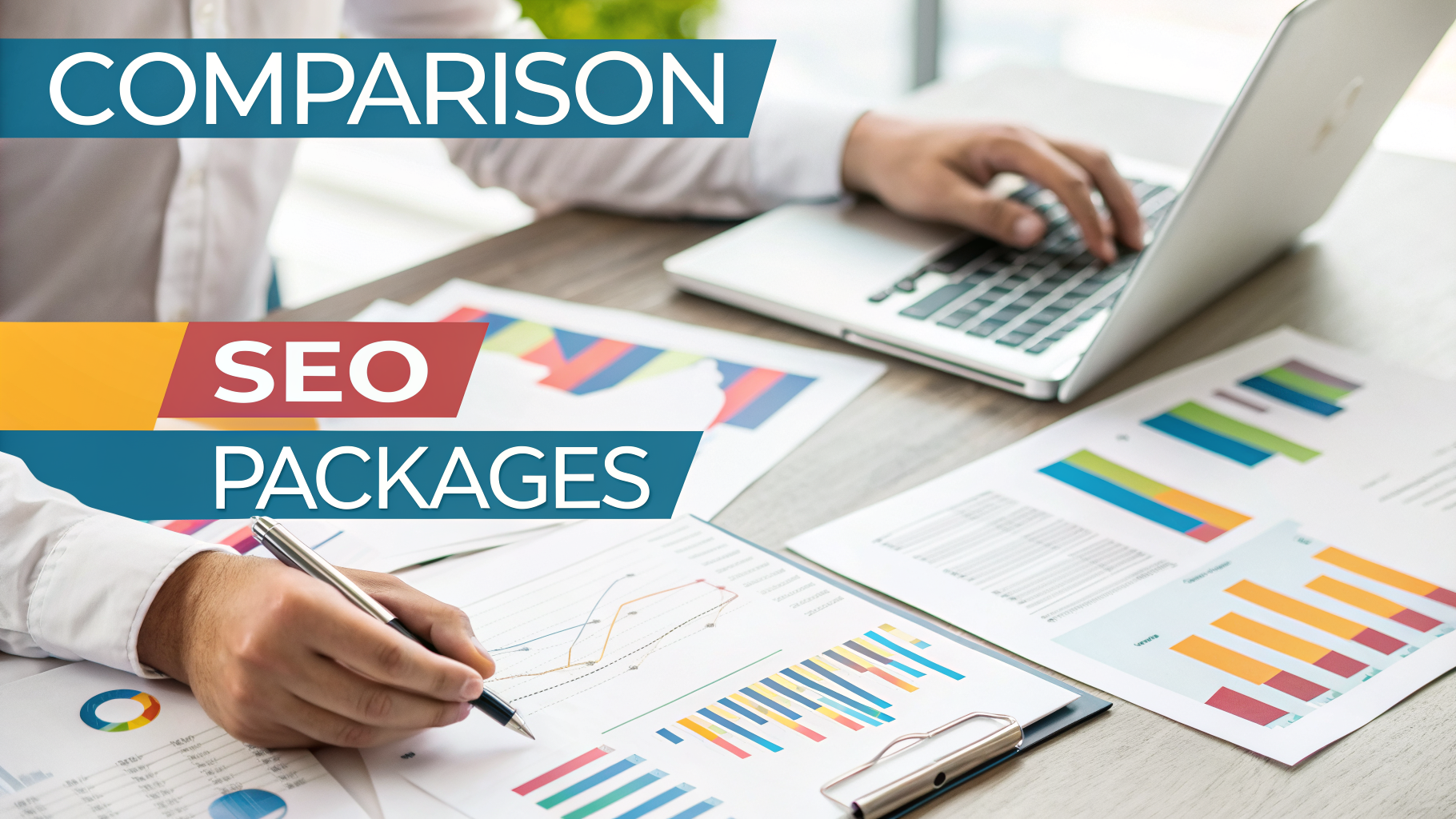 Professional infographic explaining how to compare seo packages