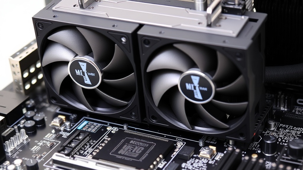 Montech NX600 dual-tower CPU cooler with six heatpipes and dual 120mm fans