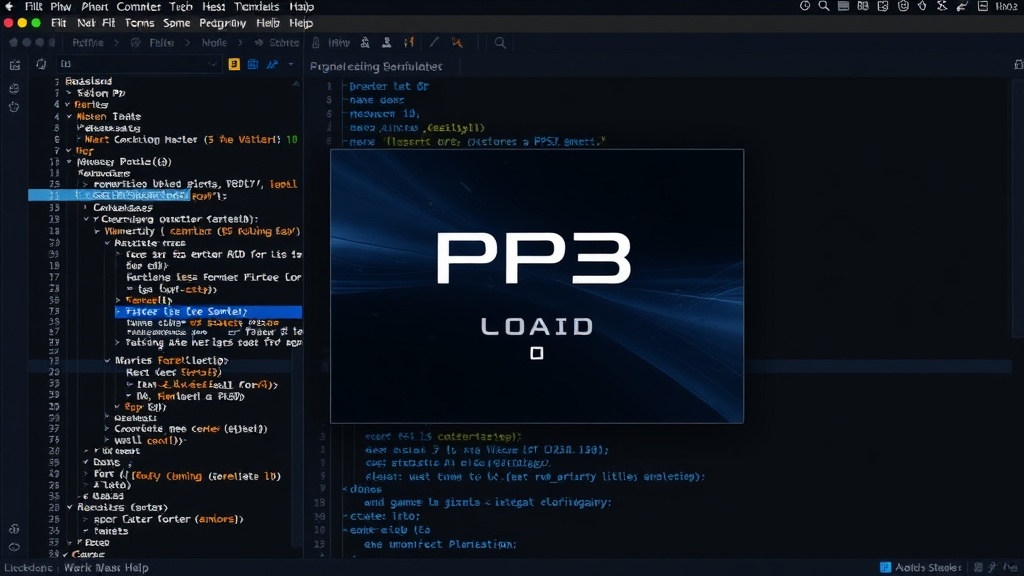 RPCS3 emulator interface showing a PS3 game loading screen