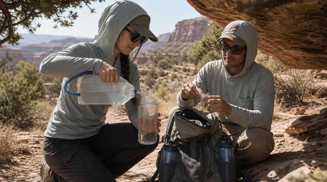 Smartphone displaying hiking maps and navigation apps