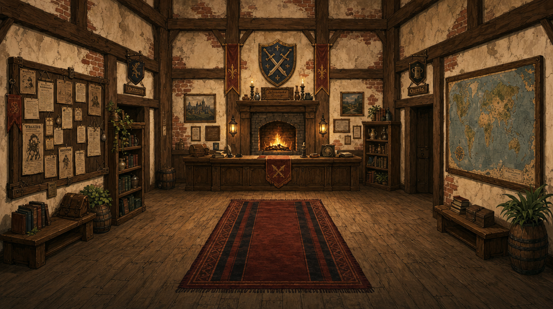 Fantasy Guild Hall - Painterly Game Style