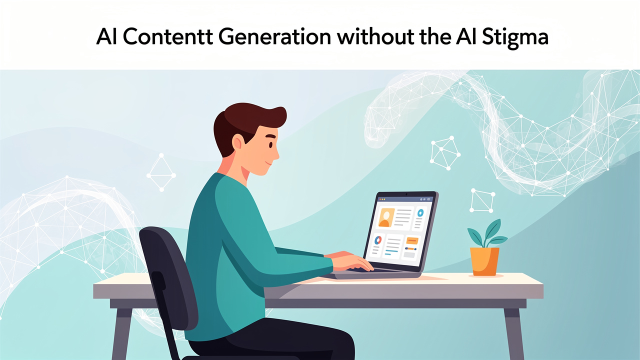 AI Content Generation Without the AI Stigma: Smart Strategy