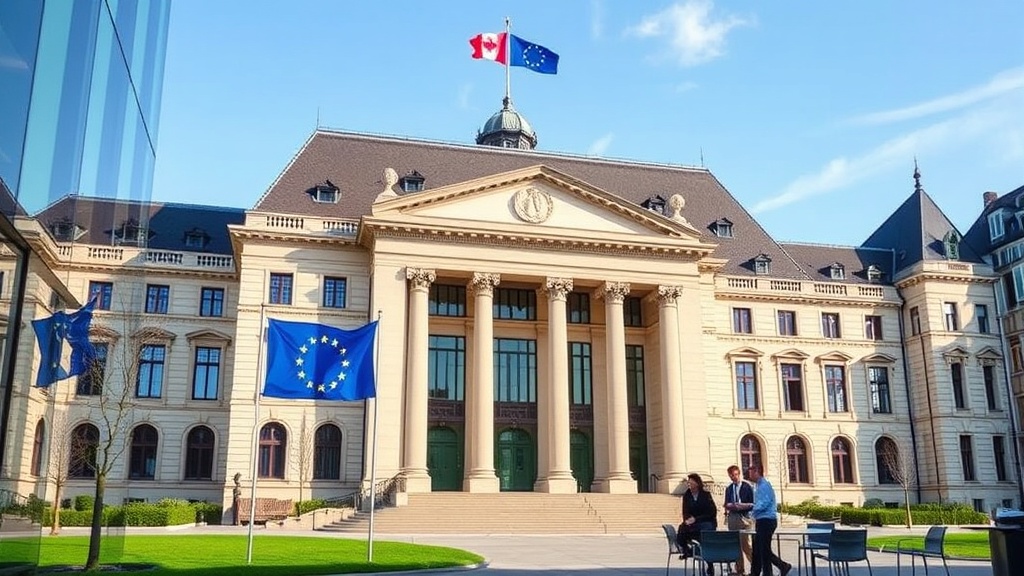 European Union's Court of Justice building in Luxembourg, site of the final appeal ruling.