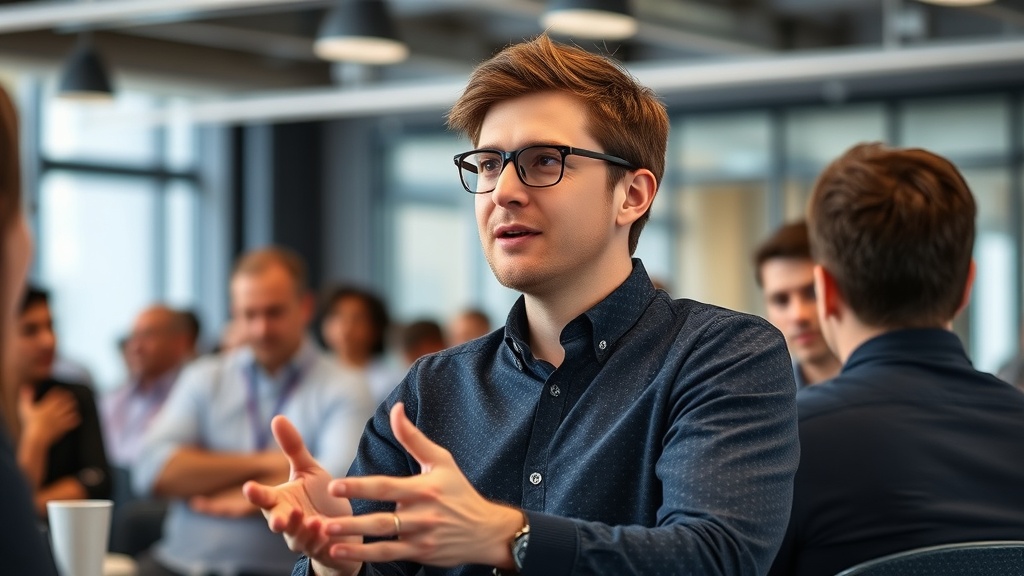 Sam Altman, CEO of OpenAI, at a technology conference discussing AI's future.