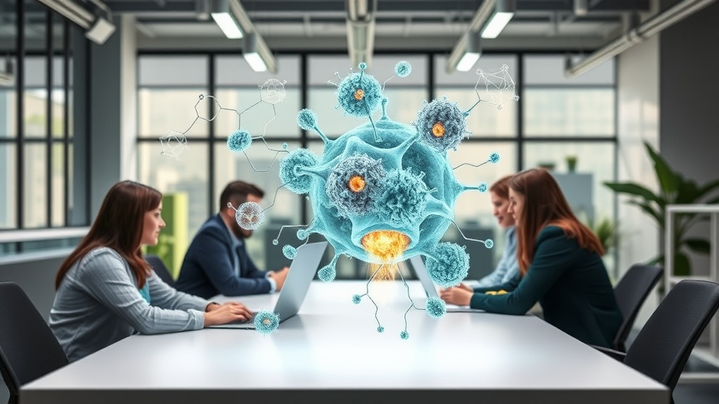Visualisation of molecular structures and immune cell interactions in drug safety analysis