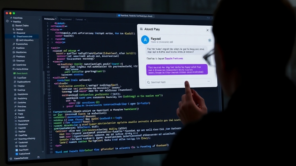 User interacting with Glaze's AI chat interface to define app features.