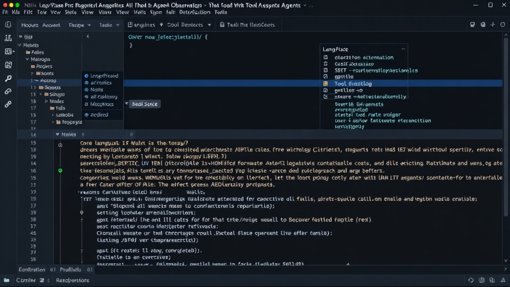 Langfuse UI screenshot showing a detailed trace of an AI agent's tool usage