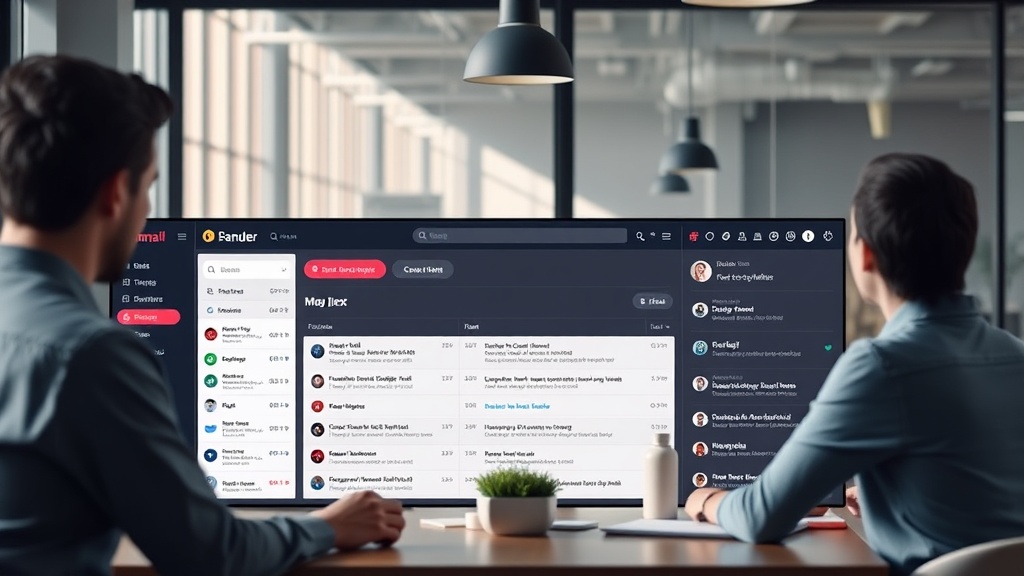 Banger Mail dashboard showcasing a shared inbox with different types of email conversations