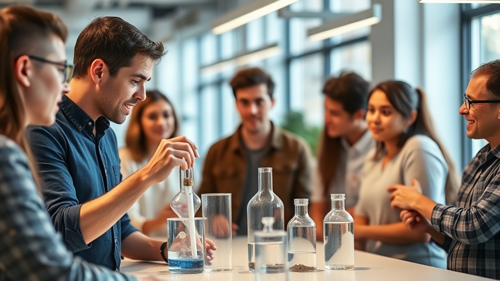 Mark Rober demonstrating a science experiment from the CrunchLabs curriculum.