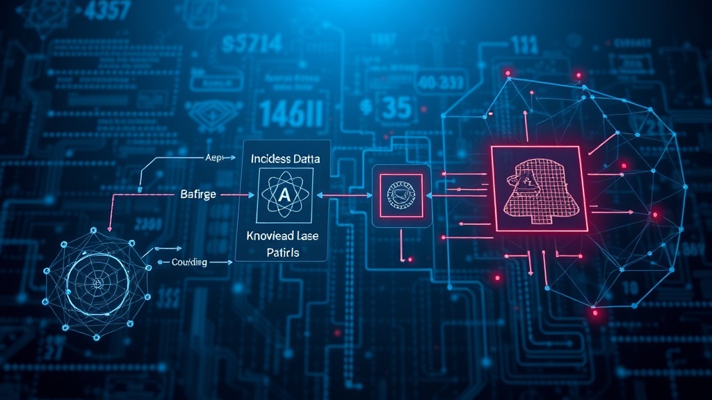 Diagram illustrating the flow of incident data into the AI knowledge base