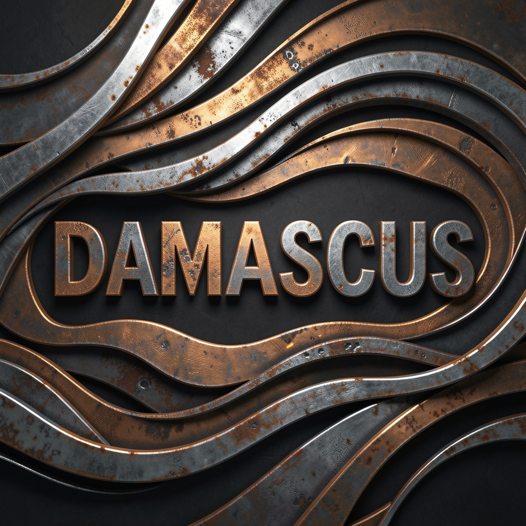 Damascus steel pattern abstract
