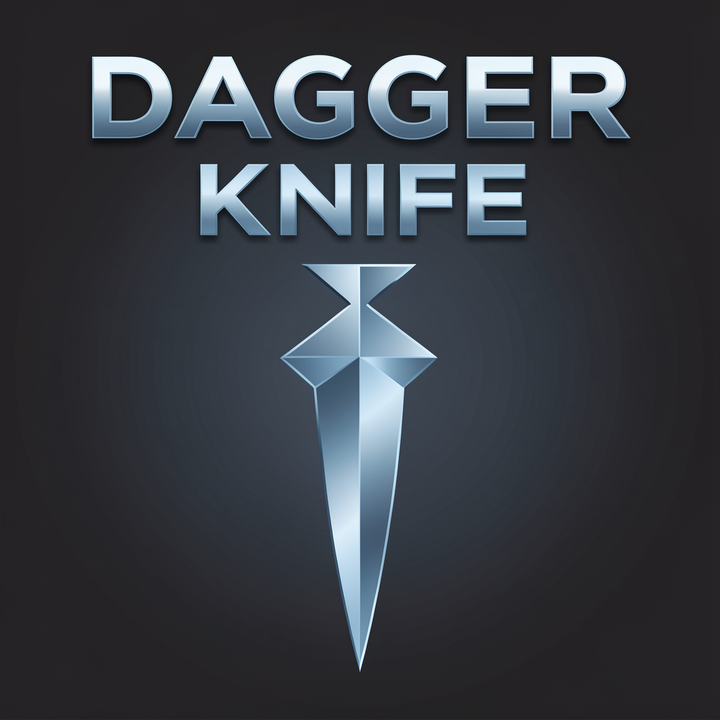 Dagger knife design abstract
